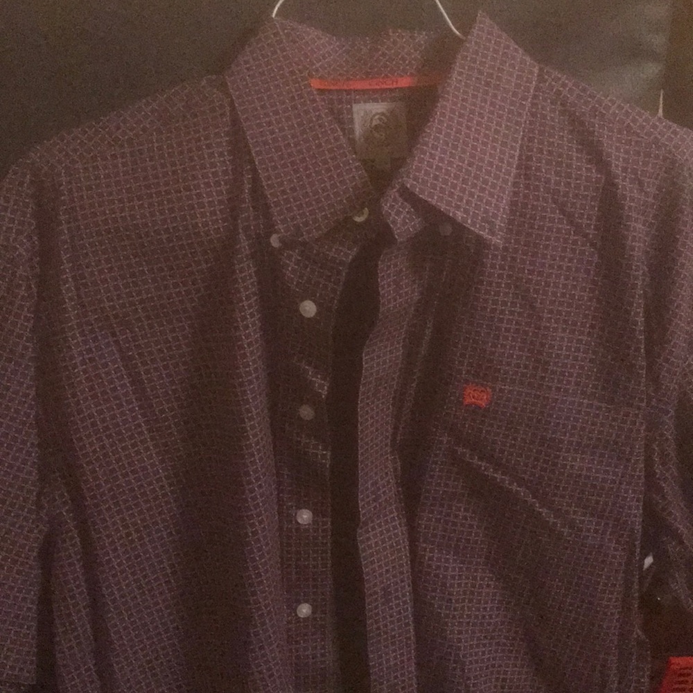 Cinch short sleeve button down
